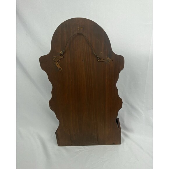 Vtg Sunburst Wood Wall Hanging Collecter's Spoon Rack 12 Spoons w/Storage Tray - Picture 3 of 10